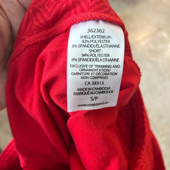 Seg’ments Bright Red Skort Women’s Sz S Stretch Athletic Tennis Mini Skirt Beach - Picture 6 of 6